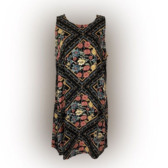 Maurices Dress Women’s L Floral Sleeveless Midi Cottagecore Bohemian - Picture 1 of 12